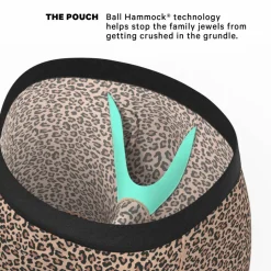 The Wild Cat - Leopard Print Ball Hammock® Boxer - Long Leg