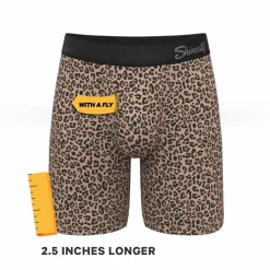 The Wild Cat - Leopard Print Ball Hammock® Boxer - Long Leg