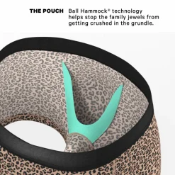 The Wild Cat - Leopard Print Ball Hammock® Pouch Trunks Underwear