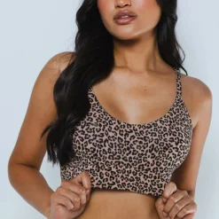 The Wild Cat - Leopard Print Boob Hammock™ Scoop Bralette