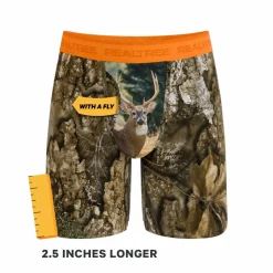 The Wild Game - Realtree x Shinesty Neon Orange Ball Hammock® Boxer - Long Leg