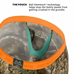 The Wild Game - Realtree x Shinesty Neon Orange Ball Hammock® Boxer - Long Leg