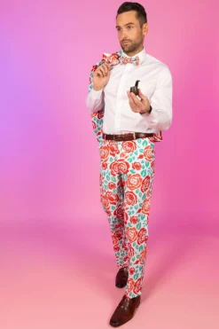 The Win By A Rose - Derby Roses Suit Pants