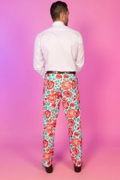 The Win By A Rose - Derby Roses Suit Pants