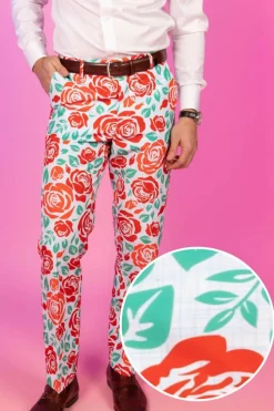 The Win By A Rose - Derby Roses Suit Pants