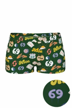 The Wine Dine & 69 - Route 69 Modal Boyshort Underwear