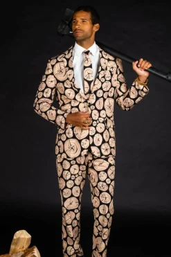 The Xmas Morning Wood - Wood Print Christmas Suit