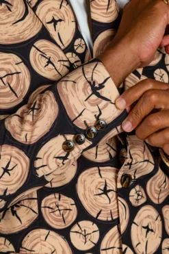 The Xmas Morning Wood - Wood Print Christmas Suit
