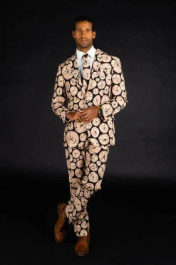 The Xmas Morning Wood - Wood Print Christmas Suit