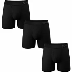 The Zero Shades of Grey - Black Ball Hammock® Pouch Underwear With Fly 3 Pack